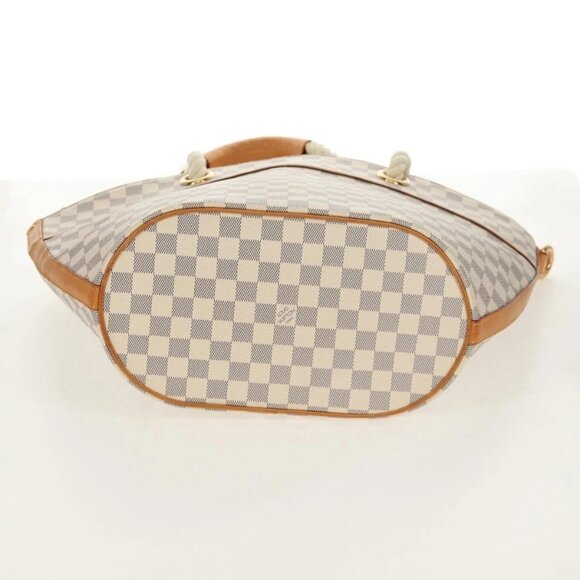 LOUIS VUITTON Damier Azur Pombronn PM Shoulder Bag N48057 LV Auth 140201V - Picture 9 of 16